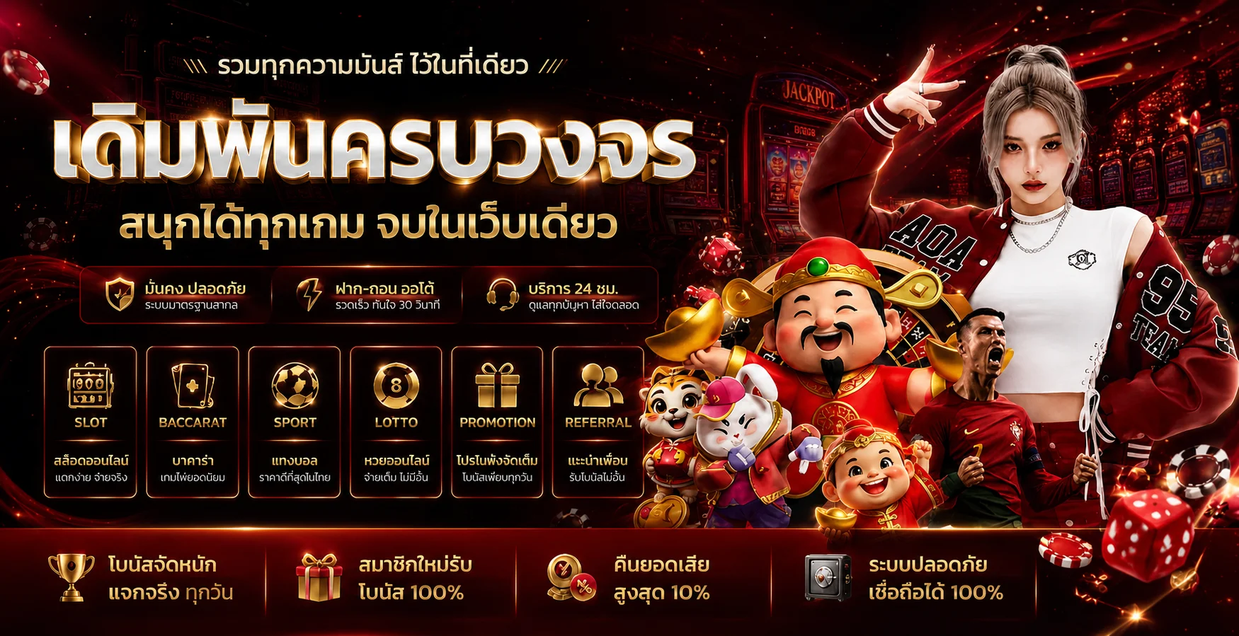 ภาพรวมหมวดเกมและบริการ MPKWIN168